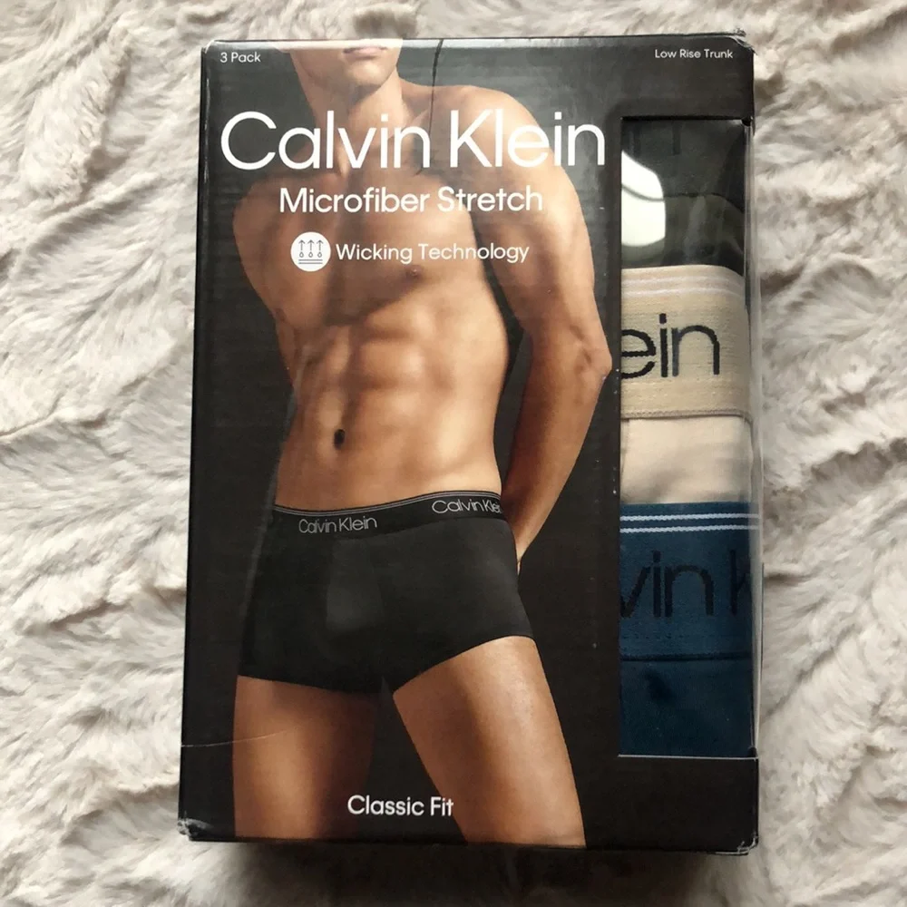 Calvin Klein Mens Underwear Micro Stretch Trunk Briefs